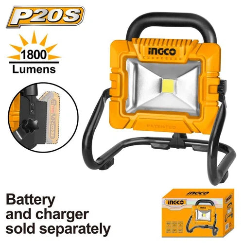 Floodlight Cordless 𝑃20ˢ iNGCO-Tool Only-