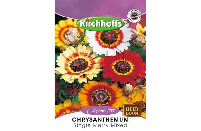 Flower Seed Chrysanthemum's Kirchhoffs-Single Merry Mix-Picture Packet