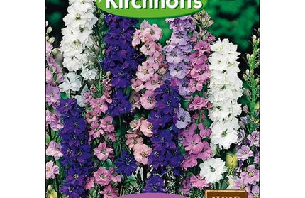Flower Seed Delphinium Kirchhoffs-Giant Pacific Mixed-Picture Packet