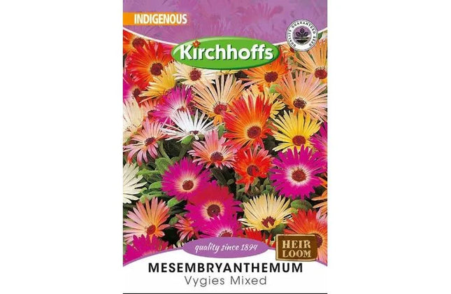 Flower Seed Mesembryanthemum Kirchhoffs-Vygies Mixed-Picture Packet