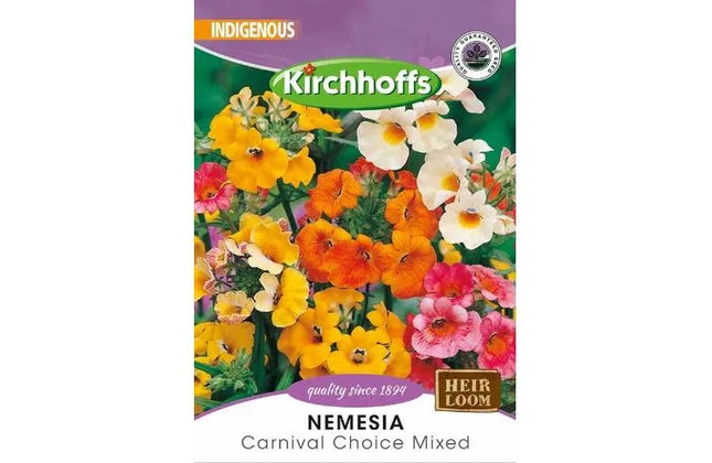 Flower Seed Nemesia Kirchhoffs-Carnival Choice Mixed-Picture Packet