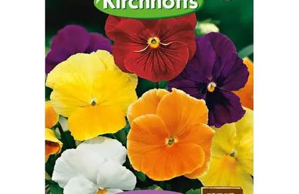 Flower Seed Pansy Kirchhoffs-Clear Crystal Mixed-Picture Packet