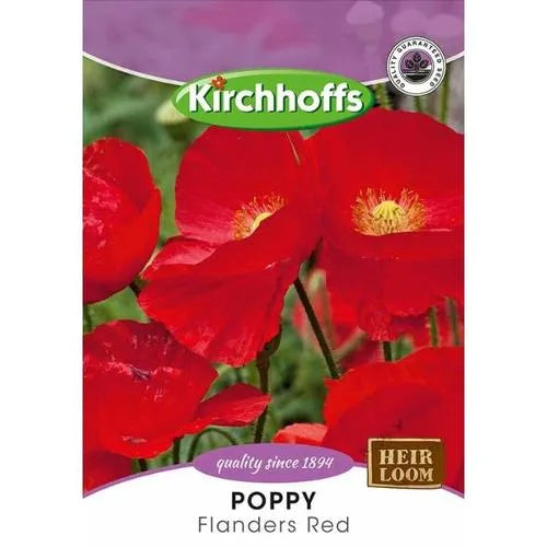 Flower Seed Poppy Kirchhoffs-Clear Crystal Mixed-Picture Packet-