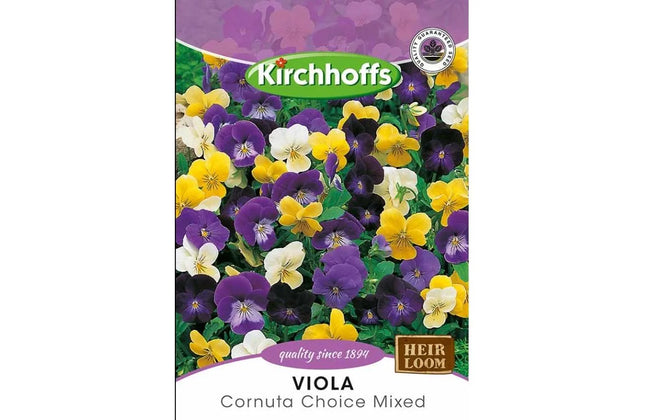 Flower Seed Viola Kirchhoffs-Cornuta Choice Mixed-Picture Packet
