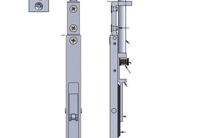 Flush Bolt for Aluminium Door ALUFAB-150x19mm-Aluminium