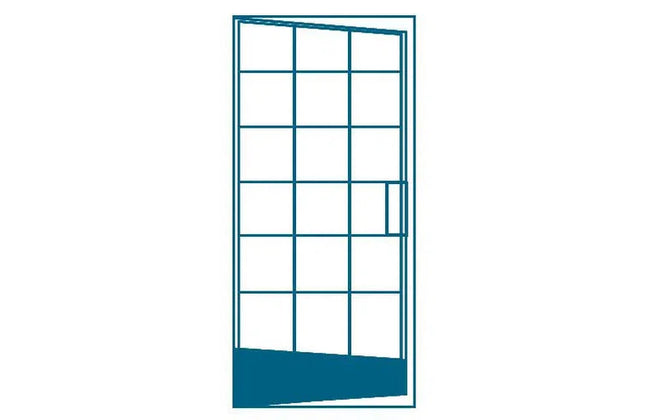 French Door Steel Single FX7 Cottage Pane-𝑤800 x 𝐻2134mm-Open in Left