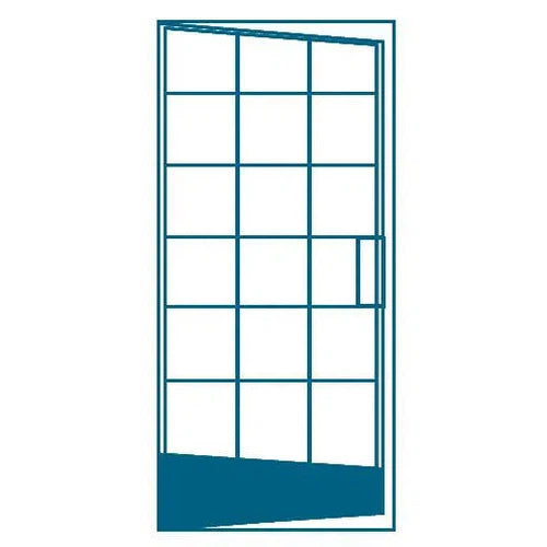 French Door Steel Single FX7 Cottage Pane-Window Frames-Robmeg-W800 x H2134mm-Open in Left-diyshop.co.za