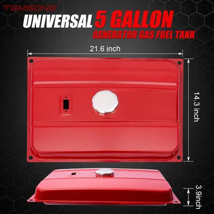 Fuel Tank for Generator Generic-5gallon 𝐿550 x 𝑤360 x 𝐻100𝑚𝑚-