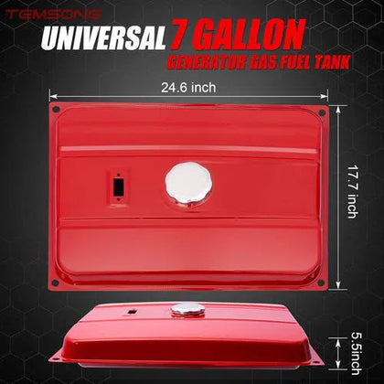 Fuel Tank for Generator Generic-5gallon 𝐿550 x 𝑤360 x 𝐻100𝑚𝑚-