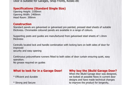 Garage Door Roll Up Heavy Duty Hydro-Thunderstorm-