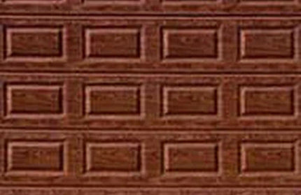Garage Door Single Sectional Panel Steel-Bronze