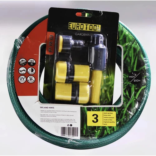 Garden Hose + Fittings Light Duty-⌀12𝑚𝑚 x 𝐿20𝑚-