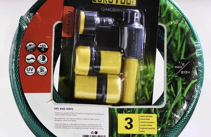 Garden Hose + Fittings Light Duty-⌀12𝑚𝑚 x 𝐿20𝑚-