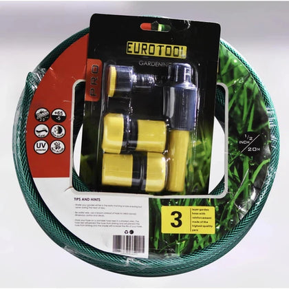 Garden Hose + Fittings Light Duty-⌀12𝑚𝑚 x 𝐿20𝑚-