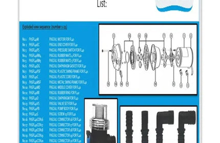 Gasket for Diaphragm Pump 12𝑉 Pascaliⓓ-