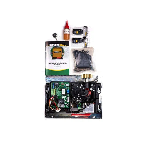 Gate Motor Sliding 12𝑉 Gemini-7𝐴𝒉-(Motor+Bat+2xRmt+BaseP)-