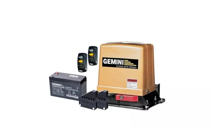 Gate Motor Sliding 12𝑉 Gemini-7𝐴𝒉-Motor+Bat+2xRmt+BaseP-