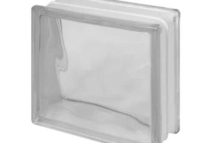 Glass Brick Block-Wave-Clear
