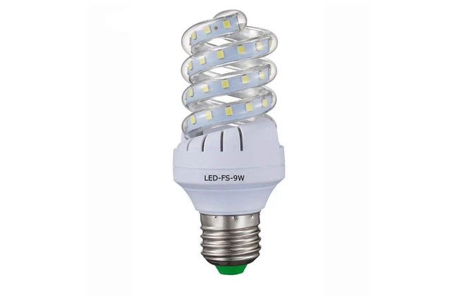 Globe Full Spiral LED Flashⓓ-9w-Daylight