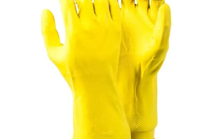 Glove Household Latex Yellow-Meduim