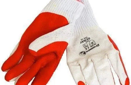 Glove Rubber Dipped Crayfish-Large #10-Pair-