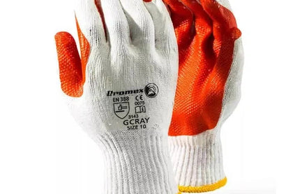 Glove Rubber Dipped Crayfish-Large #10-Pair