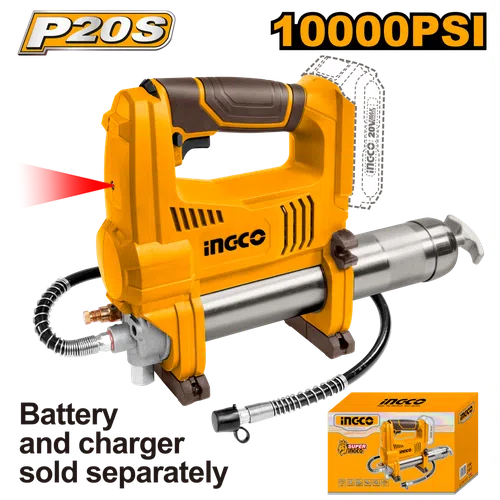 Grease Gun Cordless 𝑃20ˢ iNGCO ⓓiscontinued-Tool Only-