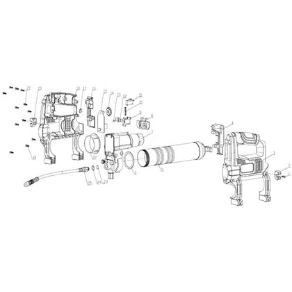 Grease Gun Cordless 𝑃20ˢ iNGCO ⓓiscontinued-Tool Only-