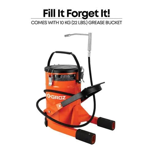 Grease Gun Foot Bucket Groz-10kg-