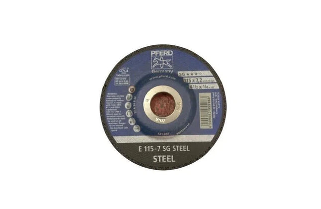Grinding Disc SG Elastic*** PFERD-⌀115 x 𝑇7.2𝑚𝑚-each
