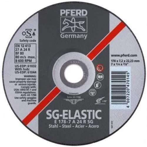 Grinding Disc SG Elastic*** PFERD-⌀115 x 𝑇7.2𝑚𝑚-each-