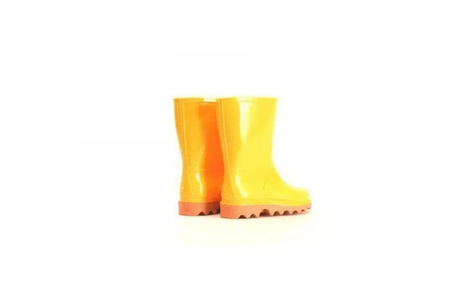 Gumboots Water Boot Kids Clipper Neptune-8-Yellow/Brown