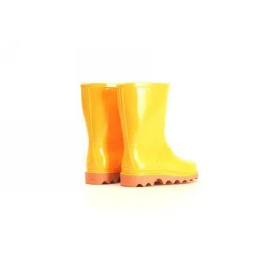 Gumboots Water Boot Kids Clipper Neptune-8-Yellow/Brown