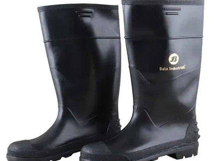 Gumboots Water Boot Knee Length Bata-5-Black