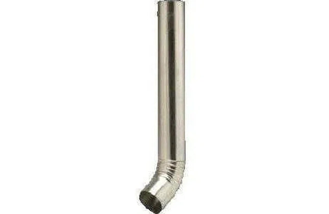 Gutter GALV Down Pipe+Shoe Round-⌀75x𝑇0.4𝑚𝑚 x 𝐻2.7𝑚