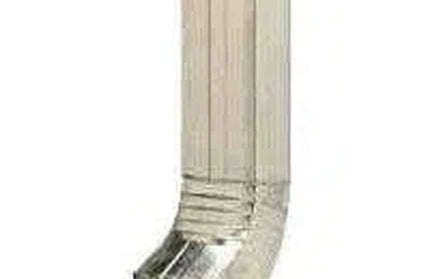 Gutter GALV Down Pipe+Shoe Square-ƒ100x75x𝑇0.4𝑚𝑚 x 𝐻2.7𝑚