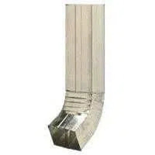 Gutter Galvanised Down Pipe+Shoe Square-Gutter Accessories-Heunis-ƒ100x75x𝑇0.4𝑚𝑚 x 𝐻2.7𝑚-diyshop.co.za