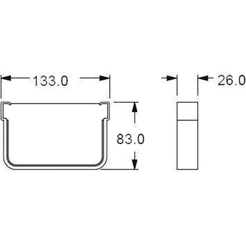 Gutter Streamline Stop End-Gutter Accessories-Marley-diyshop.co.za