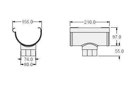 Gutter Vynadeep Outlet-