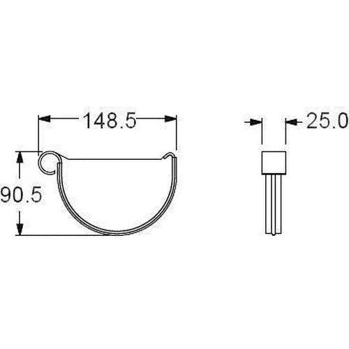 Gutter Vynadeep Stop End-Vynadeep-Marley-125mm-diyshop.co.za