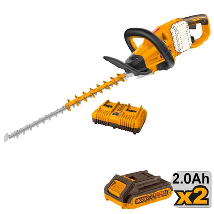 Hedge Trimmer Cordless 2x𝑃20ˢ iNGCO-650mm-Tool Only-
