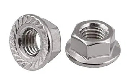 Hex Flange Nut Serrated SS-M8-each