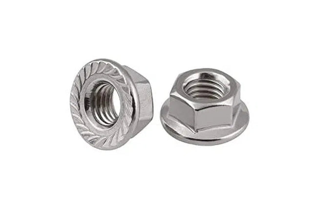 Hex Flange Nut Serrated SS-M8-each