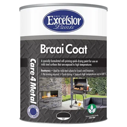High Heat Paint 600° Excelsior-Black-1ℓ-
