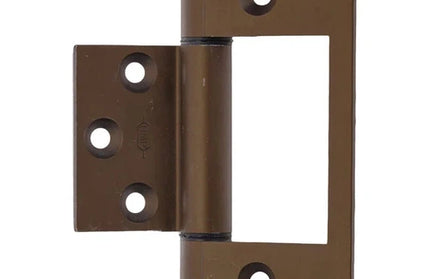 Hinge Aluminium Sinkless Offset(discontinued)-Brown-100mm-pair