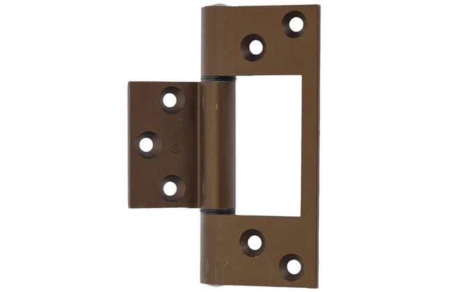 Hinge Aluminium Sinkless Offset(discontinued)-Brown-100mm-pair