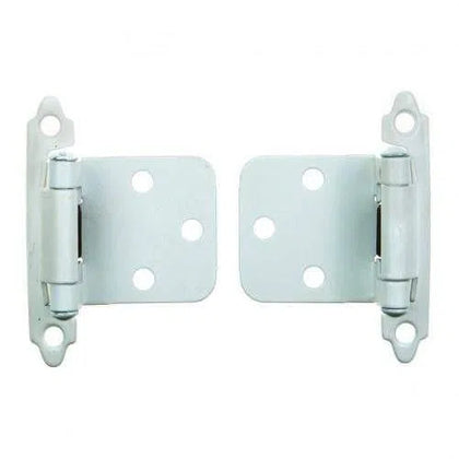 Hinge Knuckle Self Closing Pair-White