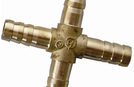Hose Connector Brass Cross-8mm