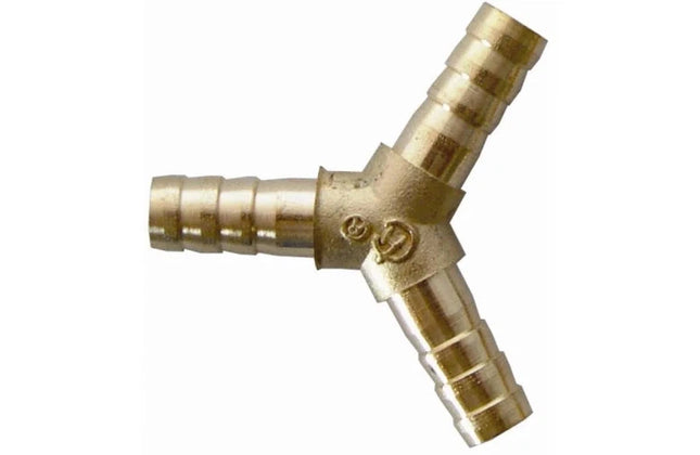 Hose Connector Brass Y-8mm