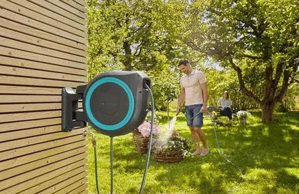Hose Reel Wall-Mounted Hose Box RollUp Gardena-⌀13𝑚𝑚 x 𝐿35𝑚-